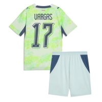 Camiseta Suiza Ruben Vargas #17 Segunda Equipación Replica Mundial 2026 para niños mangas cortas (+ Pantalones cortos)